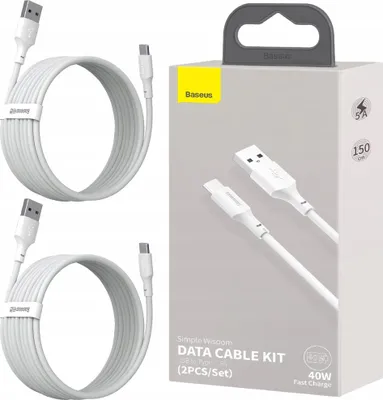 Produktbild von Baseus TZCALZJ-02, 1,5 m, USB A, Lightning, Weiß, Stecker, Stecker