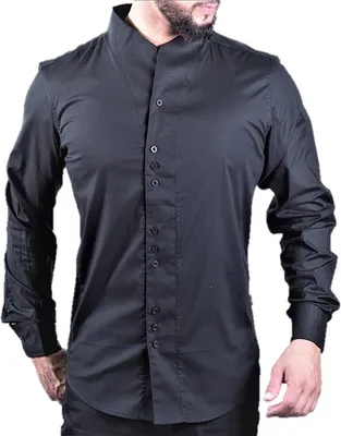 Produktbild von Brandneu Designer Hemd CARISMA Schwarz uni L