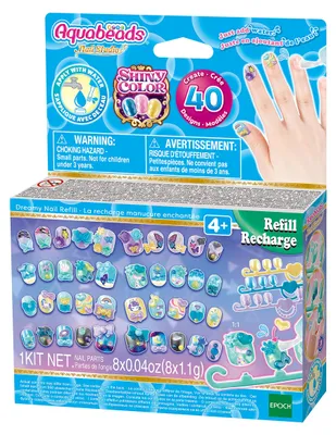 Productafbeelding van Aquabeads 35009, Nagels, Meerdere kleuren, Eén kleur, 40 stuks, Doos
