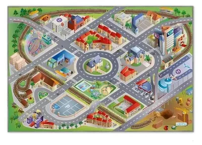 Produktbild von Marko Kinderteppich Ultra Soft, City, 100x150cm