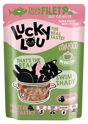 Produktbild von Lucky Lou 62980, Adult, jede Rasse, Thunfisch, Gemüse, 70 g, Getreidefrei