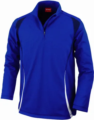 Produktbild von SPIRO S178X | Trial Training Top / Trainings und Sport Longsleeve - Farbe: Royal/Navy/White - Größe: 3XL