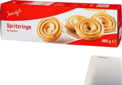 Produktbild von Jeden Tag Spritzringe (400g Packung) + usy Block