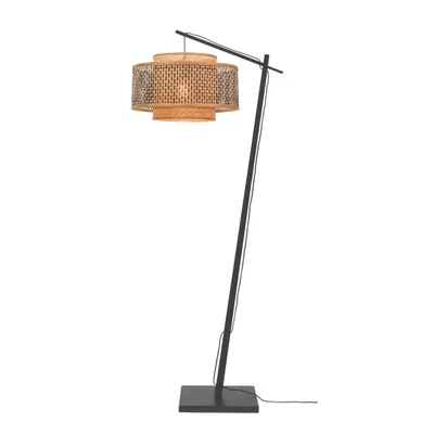 Produktbild von GOOD&MOJO - Stehleuchte Bhutan - Bambus Schwarz/Natürlich - 75x30x176cm für Wohnzimmer, Schlafzimmer