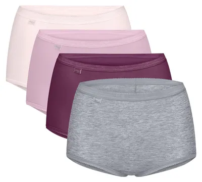 Produktbild von sloggi Damen Maxislip Originals Basic 4-Pack multiplecolours14 - Größe 40