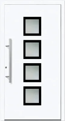 Produktbild von Haustür Aluminium/PVC Smart A08 2.0 RC2 weiß 1100 x 2100 mm Links inkl. Beschlagset,Stangengriff,Profilzylinder inkl. 3