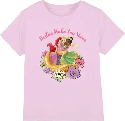 Produktbild von Disney Princess - "Besties Shine" T-Shirt für Kinder TV3343 (152-158) (Pink)