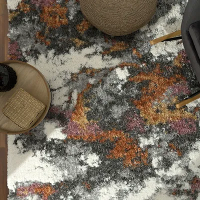 Produktbild von TT Home Wohnzimmer Esszimmer Teppich Hochflor Langflor Modern Weich Abstraktes Design Größe 120x160 cm