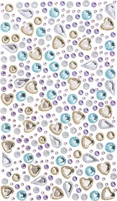 Zdjęcie produktu dla Kryształki samoprzylepne - DpCraft - 250szt pastel