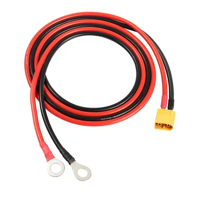 Productafbeelding van XT60 kabel met stekker en O-ring, 1 meter, 12AWG siliconenkabel | Betrouwbare verbindingen voor RC-Lipo- en FPV-drone races | Flexibel en duurzaam