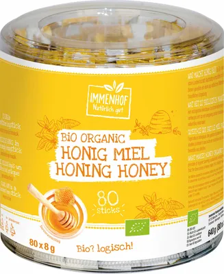 Produktbild von Immenhof Honigsticks 80 x 8 g (0,64 kg)