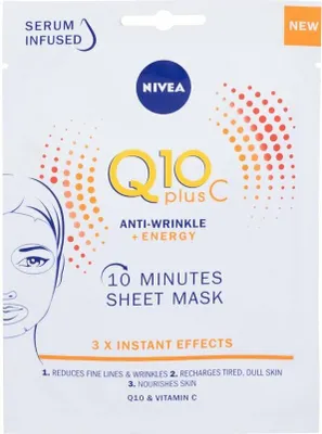 Produktbild von NIVEA Q10 Anti-Falten Feuchtigkeitsspendende Gesichtsmaske