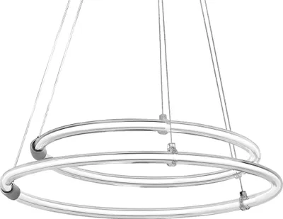 Produktbild von LEDVANCE Decor Aura, 2-flammige Pendelleuchte aus geschwungenem Polycarbonat mit LED und Filament-Design, 21W, 2400 lm, 3000 K, 830 warmweiß, Click dimmbar, dunkelgrau, Kunststoff (PC), 498 mm, IP20