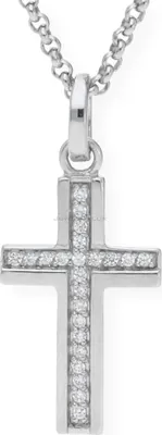 Produktbild von JuwelmaLux Anhänger 925/000 Sterling Silber Kreuz mit Zirkonia JL20-02-0606