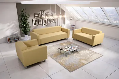Obrázek produktu pro Sedací souprava 3+2+1 DALNIM - žlutá