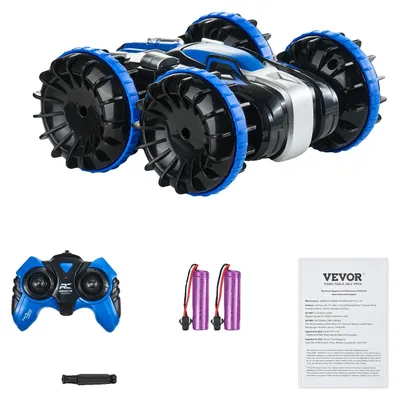 Produktbild von Amphibisches RC-Auto, 2,4 GHz Fernsteuerung, 360° Stunts, Blau