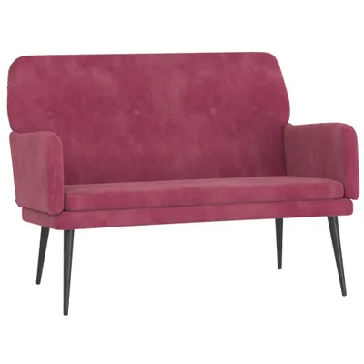Produktbild von Sitzbank Weinrot 108x79x79 cm Samt