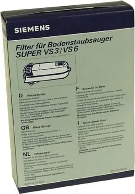 Image de Siemens - Filtre En Papier      Vs3/Vs6 - 00459230