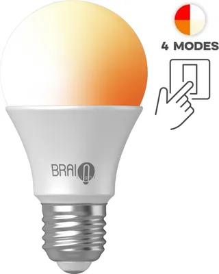 Obrázok produktu pre BrainLight 4steps žiarovka, E27, 7 W, 1300 - 4000 K, 4 typy svetla