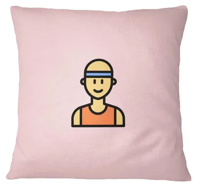 Kissenhülle 45x45 cm, Hellrosa, Polyester, mit Reißverschluss