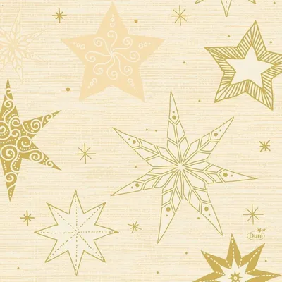 Produktbild von Duni ubrousek Star Stories Cream 3-vrstvý 33x33cm 20 kusů