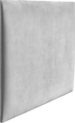 Produktbild von RAVIO Wandpaneel Wandkissen als Kopfteil für Bett 3D Wandverkleidung mit Schaumstoff Wandpolster Wanddeko (50 x 50 cm, Farbe: Hellgrau - Magic Velvet 2239)