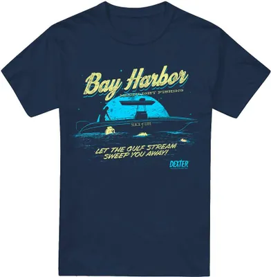 Image de Dexter - "Moonlight Fishing" T-shirt pour homme TV7134 (XL) (Bleu marine)