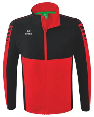 Produktbild von Erima Six Wings Jacke mit abnehmbaren Ärmeln Rot/Schwarz