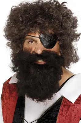 Produktbild von Piraten Bart Deluxe braun