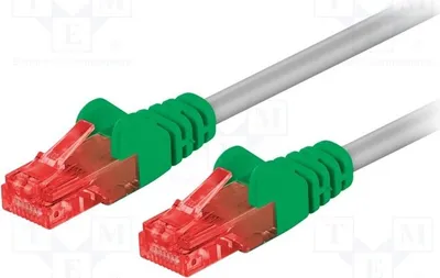 Produktbild von 1x 1m 6 PVC 2 68471 RJ45-Kabel grau