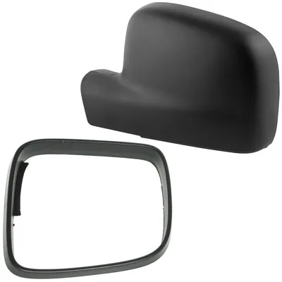 Produktbild von VW T5 03-15 Außenspiegelgehäuse + Rahmen SCHWARZ links 2-teiliges Set