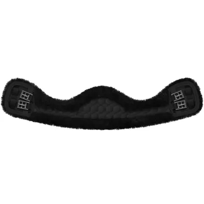 Image de Mattes Mondkurzgurt élastique avec housse amovible en peau de mouton, Taille:70 cm, Couleur:noir, Peau de mouton:noir