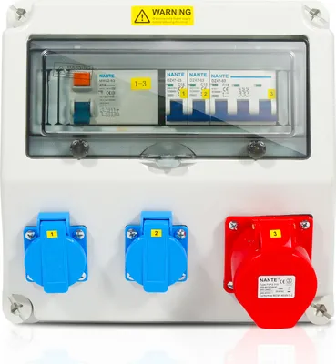 Immagine prodotto di Distributore di corrente TolleTour distributore di corrente da cantiere distributore a parete presa di corrente CEE IP44 per cantiere 1X16A 2x230V CON LS+FI