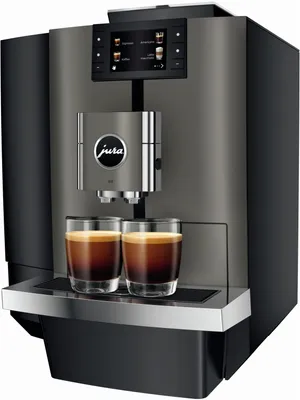 Produktbild von JURA X10, Espressomaschine, 5 l, Kaffeebohnen, Gemahlener Kaffee, Eingebautes Mahlwerk, 1450 W, Schwarz, Edelstahl