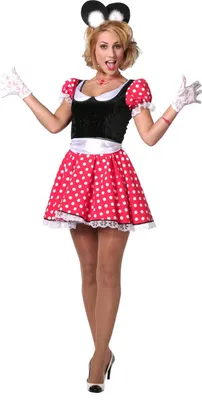 Image de Minnie Mouse Kleid, Groesse:36