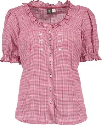 Produktbild von Trachtenbluse Editha mittelrot 38