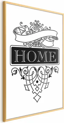Produktbild von Posterpapier Poster - Home 29.7x42 cm Text n-A-0747-ao-a