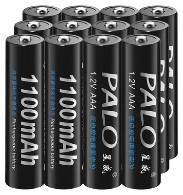 Image de Pile rechargeable, faible autodécharge, longue durée de vie, 12 piles AAA