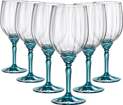 Produktbild von Bormioli Rocco 41634, Rotweinglas, Standard-Glas, Glas, Blau, Transparent, 540 ml