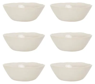 Produktbild von 6er Set Müslischalen JUNE Clay creme D. 14cm Stoneware Bastion Collections