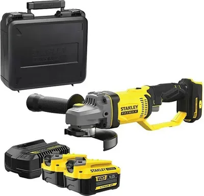 Produktbild von Stanley SFMCG700M2K-QW, 8000 RPM, 12,5 cm, Akku, 4 Ah, 2 kg, Bürstenloser Motor