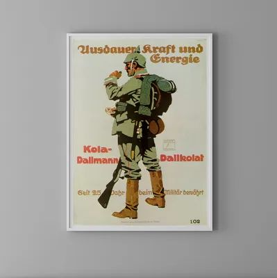 Produktbild von Klassisches Wandposter - Kriegssoldat - A4 (21 cm x 29,7 cm)