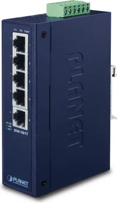 Image de PLANET 5-Port 10/100TX Industrial Fast Ethernet Switch