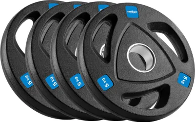 Produktbild von Olympisches Hantelset aus Gusseisen 4x5kg 20kg 51mm Rebel-Scheiben