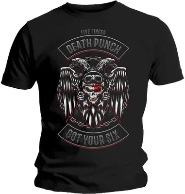 Produktbild von Five Finger Death Punch Biker Badge Black M T-Shirt