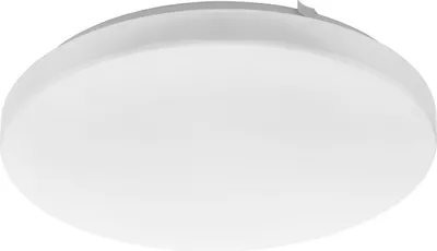 A white ceiling lamp is shown against a white background.