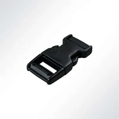 Produktbild von Lysel Kunststoff Klickschnalle/ Verschlussschnalle schwarz, (BxL) 25x67mm in Schwarz (10 Stück)