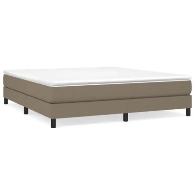 Produktbild von vidaXL Boxspringbett mit Matratze Taupe 180x200 cm Stoff