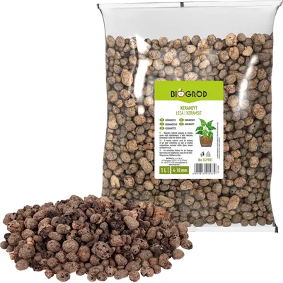 Productafbeelding van Leca kiezels - 4 tot 10 mm - 1 liter - Afvoerkorrels voor planten