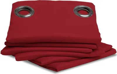 Produktbild von MOONDREAM ThermActiv® Thermovorhang 2in1 | Isolierung Kälte+Hitze | Verdunkelung | Patentierte Technologie | Ösen | Rot MC310 | 140B x 260H cm